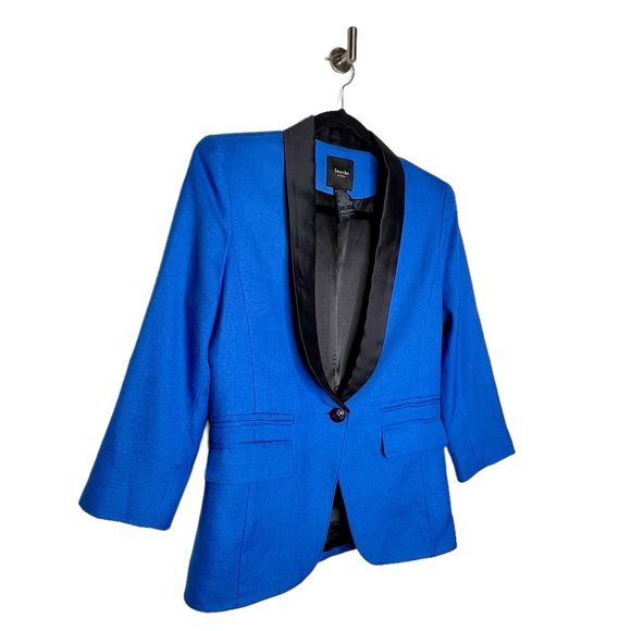 Smythe Shawl-Collar Blazer in Blue Size 8 - Picture 7 of 12